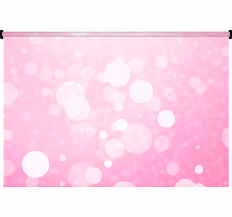 Bedroom blind with pink bokeh background lights - TenStickers