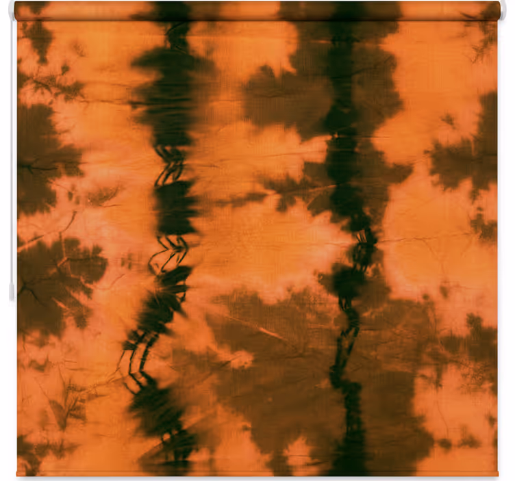 Bedroom blind in brown and black tie dye - TenStickers
