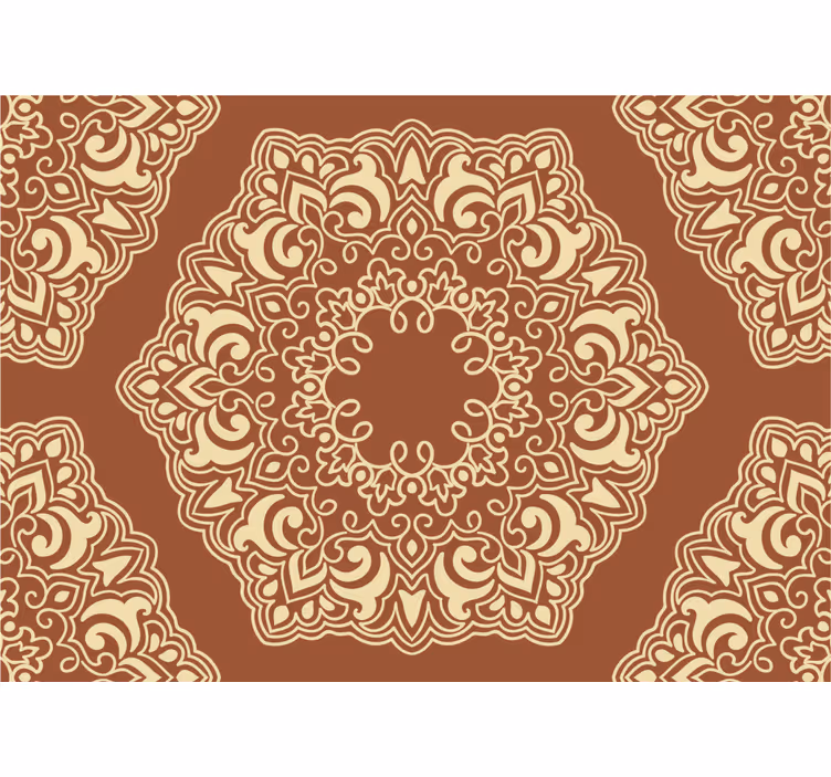 Beige antique russian style bedroom blind - TenStickers