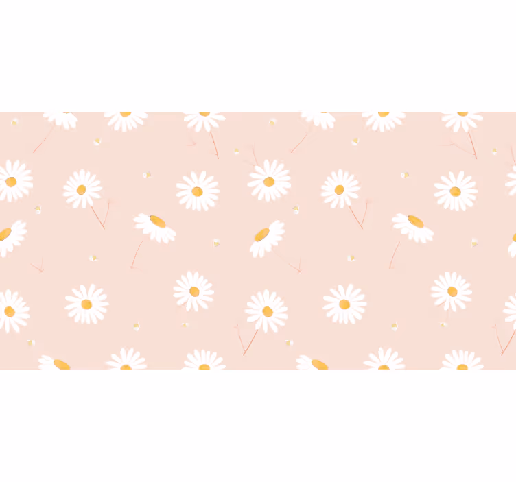 Bedroom blind nordic daisy flowers design - TenStickers