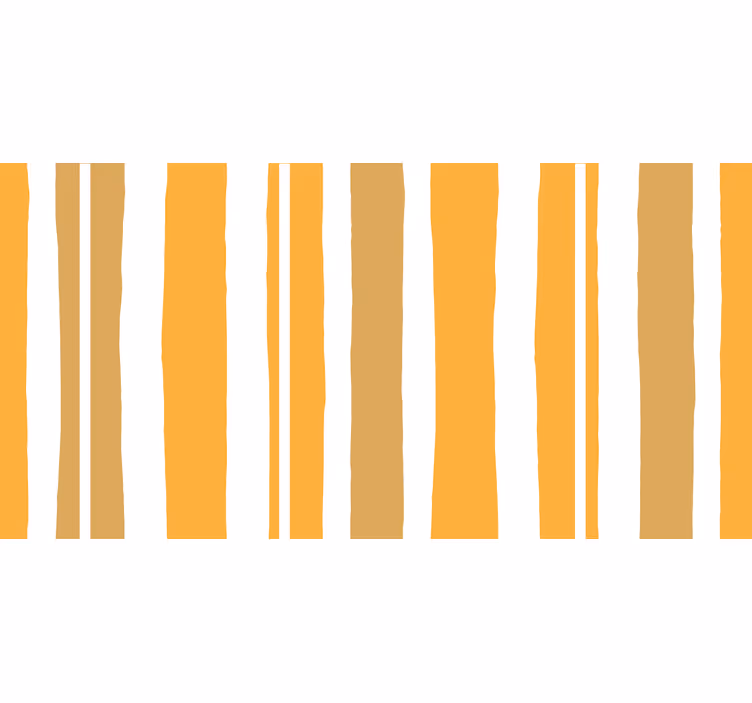 Bedroom blind in orange and white stripes - TenStickers