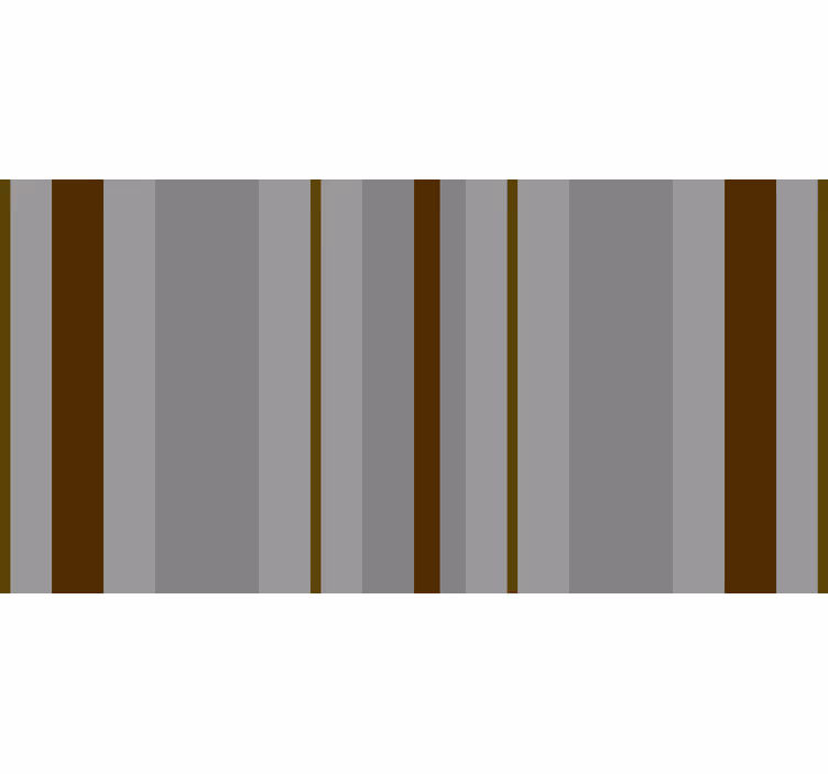 Bedroom blind in gray and brown stripes - TenStickers
