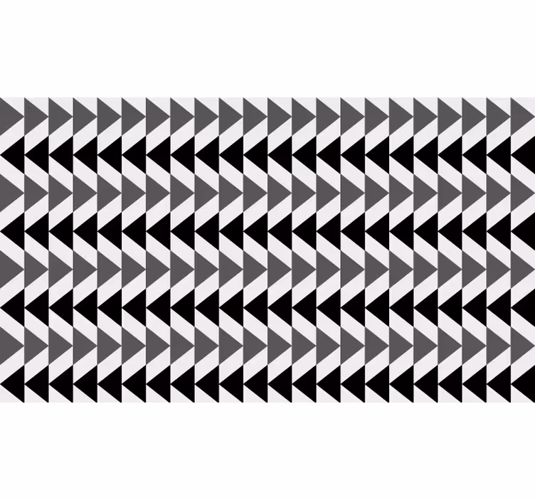 Bedroom blind nordic gray triangles reverse pattern - TenStickers