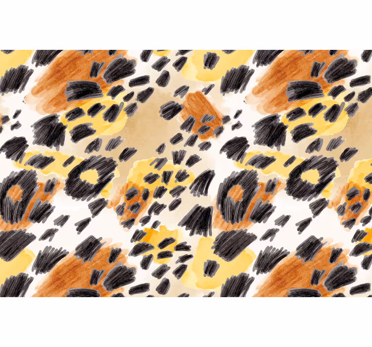 Feline animal print bedroom blind - TenStickers