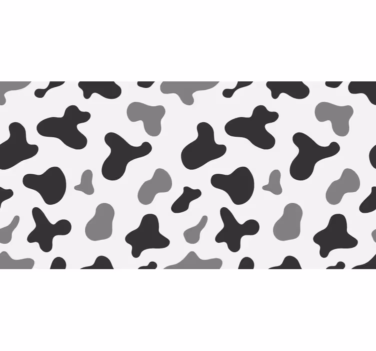Bedroom blind in gray cow spots - TenStickers