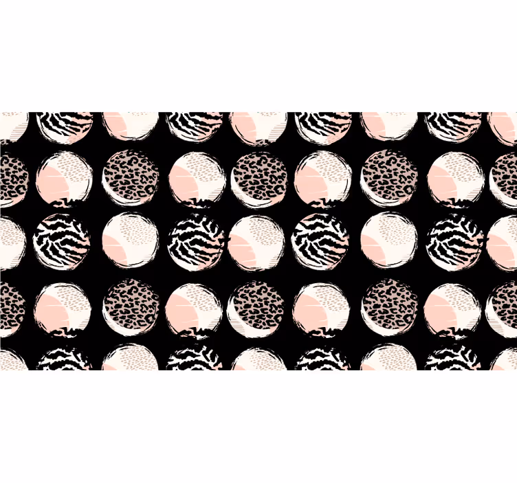 Abstract geometric leopard pattern bedroom blind - TenStickers