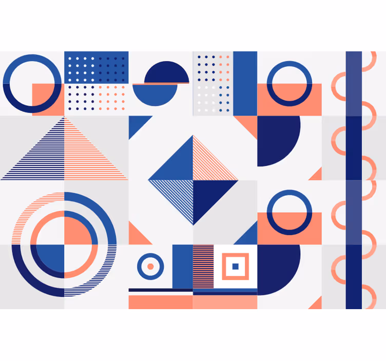 Bedroom blind scandinavian geometric design - TenStickers