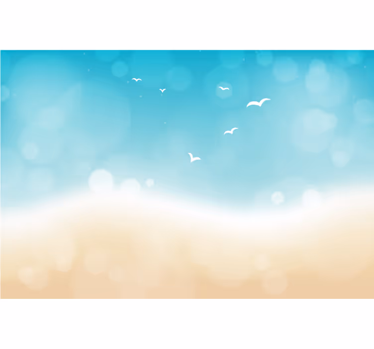 Beach effect bedroom blind - TenStickers