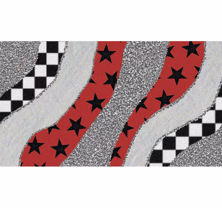 Different patterned stripes bedroom blind - TenStickers