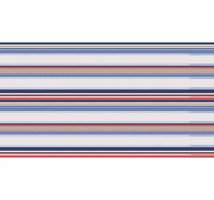 Bedroom blind in marine striped design - TenStickers