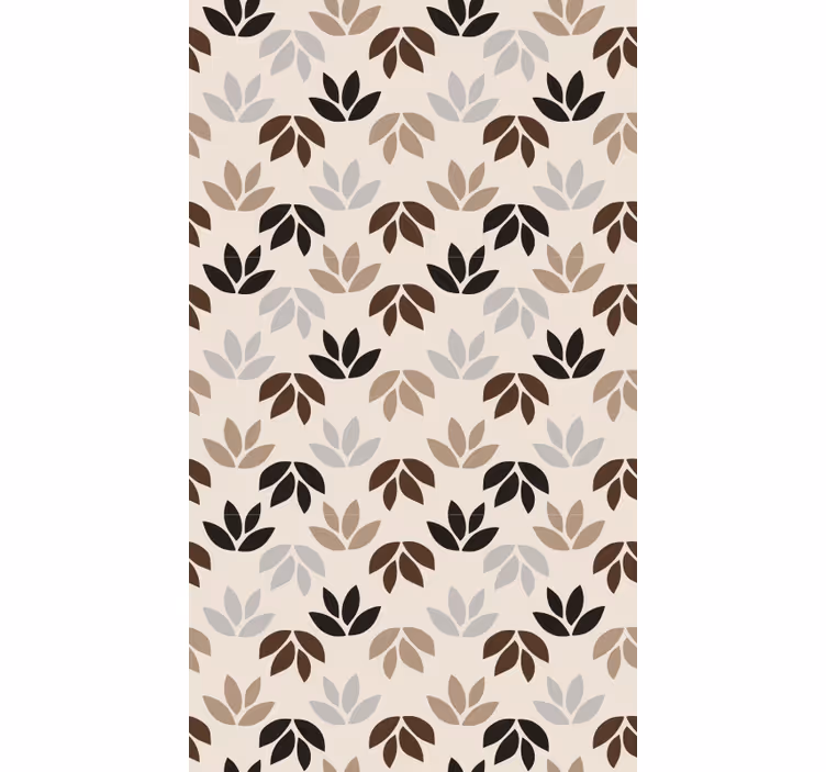 Bedroom blind in brown leaf branches - TenStickers