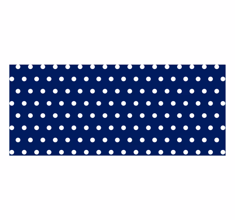 Bedroom blind with white dots - TenStickers