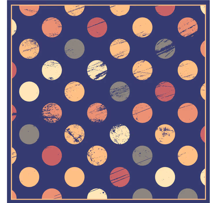 Bedroom blind in blue circles vinyl design - TenStickers