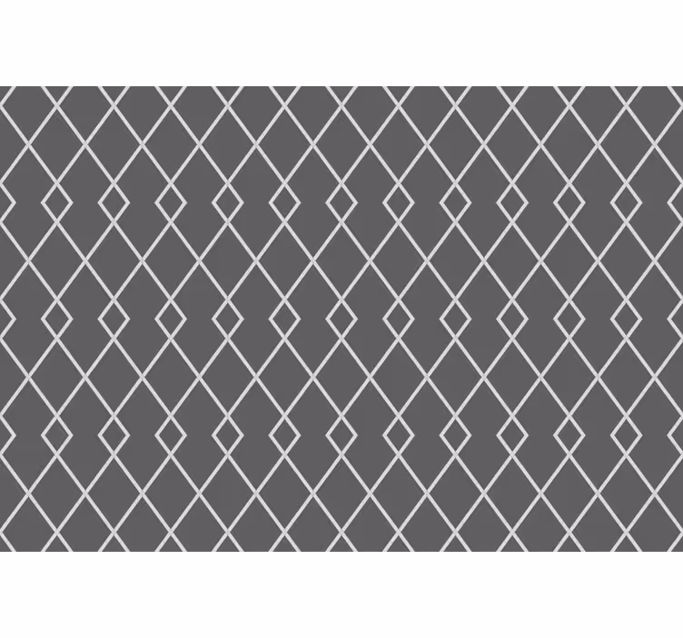Bedroom blind in gray and white diamond pattern - TenStickers
