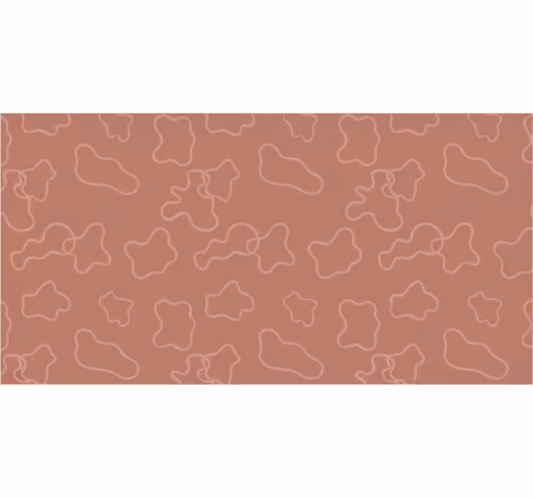 Terracotta irregular circles bedroom blind - TenStickers