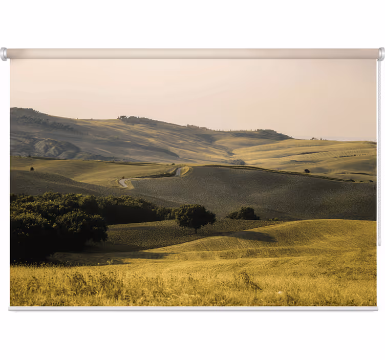 Bedroom blind beautiful fields of tuscany landscape - TenStickers