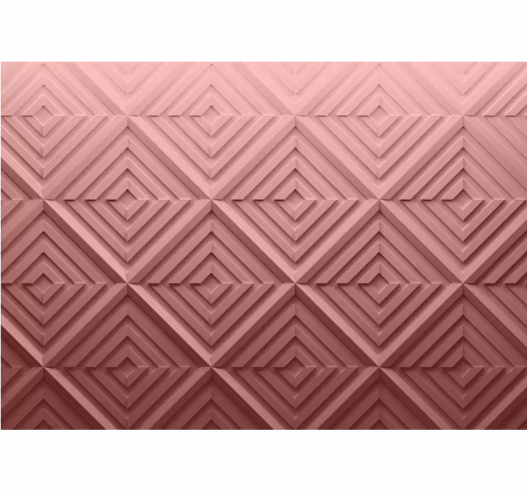 Bedroom blind in pink 3d geometric design - TenStickers