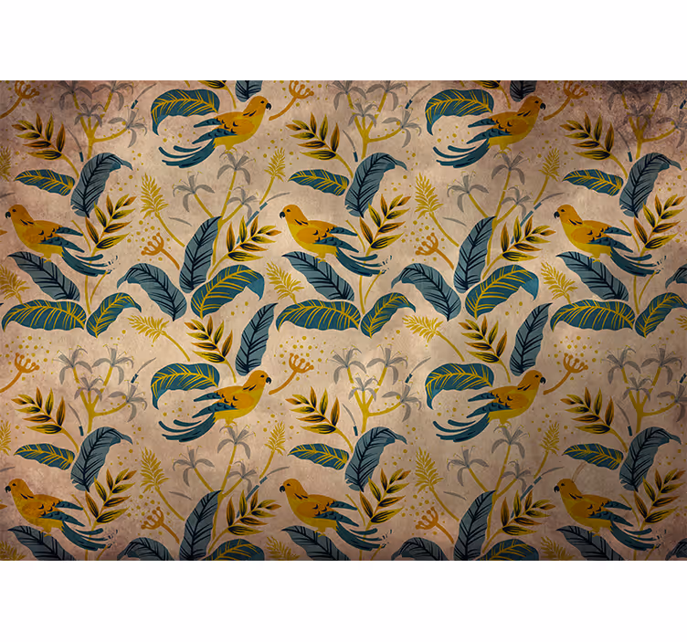 Bedroom blind with scandinavian style bird design - TenStickers
