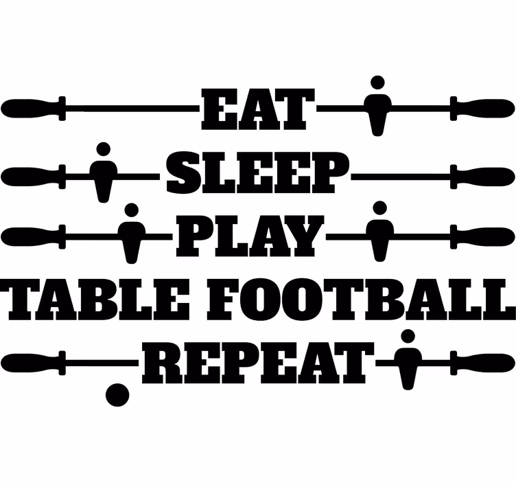 Living room blind play foosball and relax - TenStickers