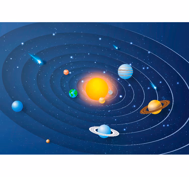 Blind kids explore solar system planets - TenStickers