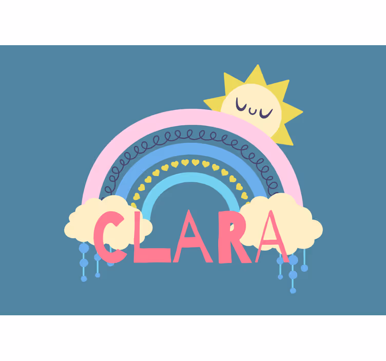Blind kids personalized rainbow - TenStickers