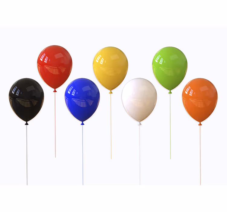 Blind kids 3d realistic balloons - TenStickers