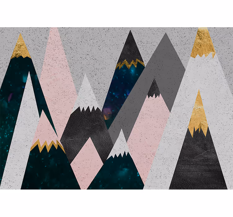 Blind kids colorful mountains fun design - TenStickers