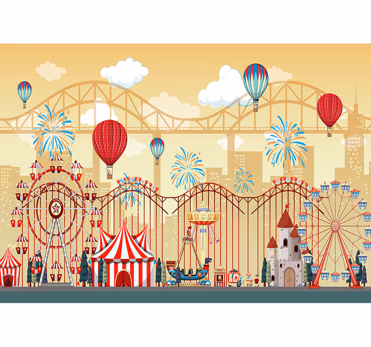 Blind kids roller coaster adventure - TenStickers