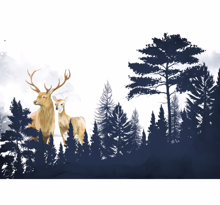 Blind kids scandinavian style woodland pals - TenStickers