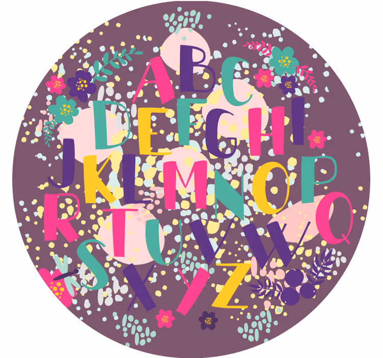 Blind kids alphabet learning disc - TenStickers