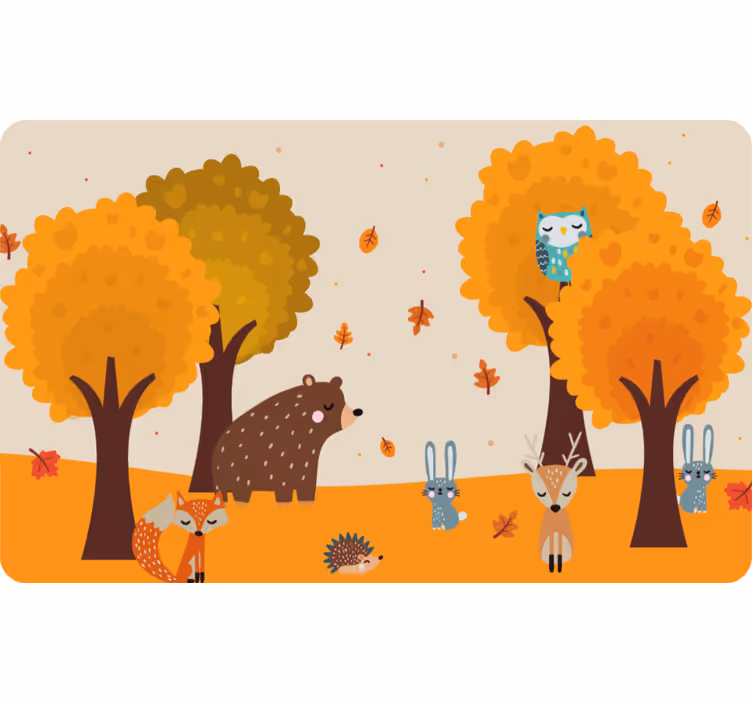 Blind kids adorable nature creatures - TenStickers