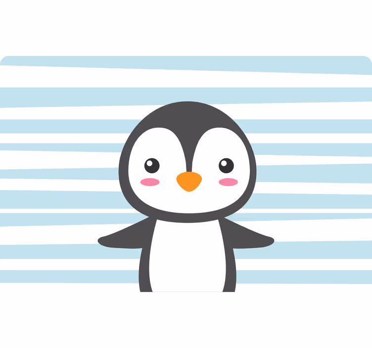 Blind kids joyful penguin - TenStickers