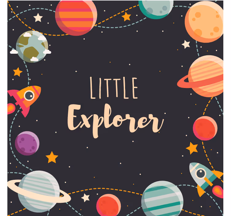 Blind kids custom outer space explorers - TenStickers