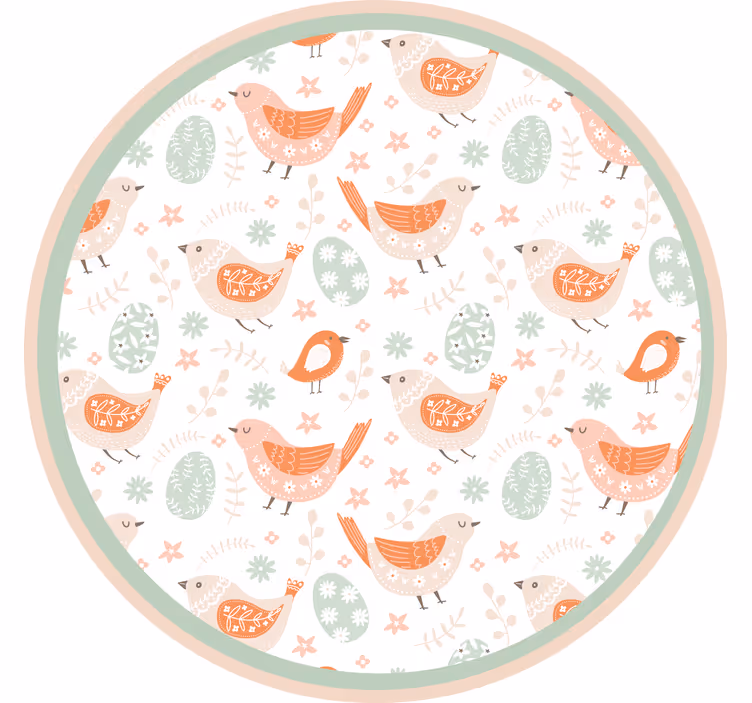Blind kids minimalistic nordic little birds - TenStickers