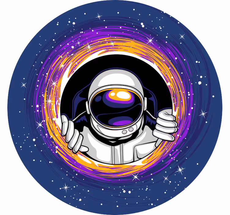 Blind kids astronaut in space - TenStickers