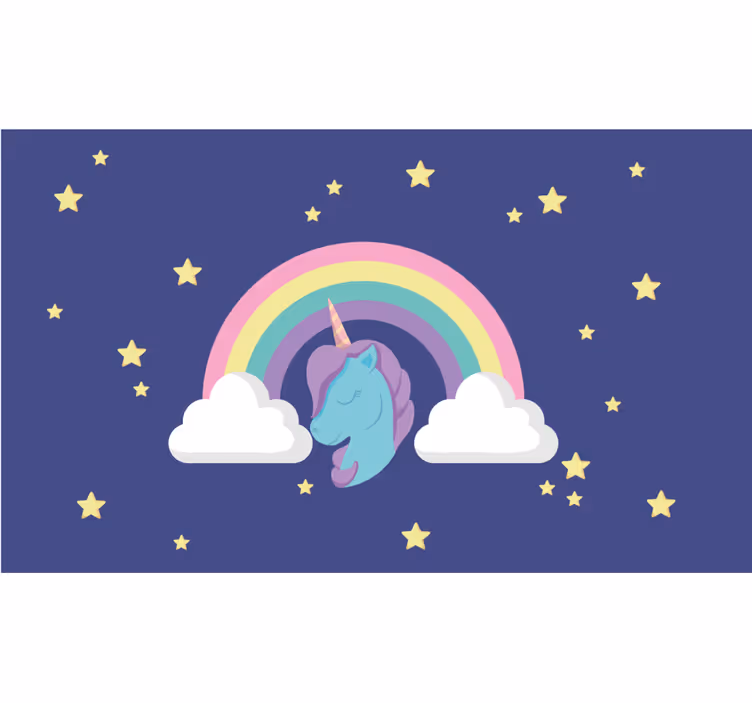 Blind kids anime rainbow unicorn - TenStickers