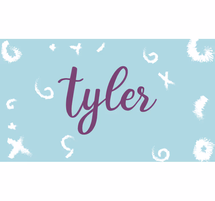 Blind kids doodled personalized name - TenStickers