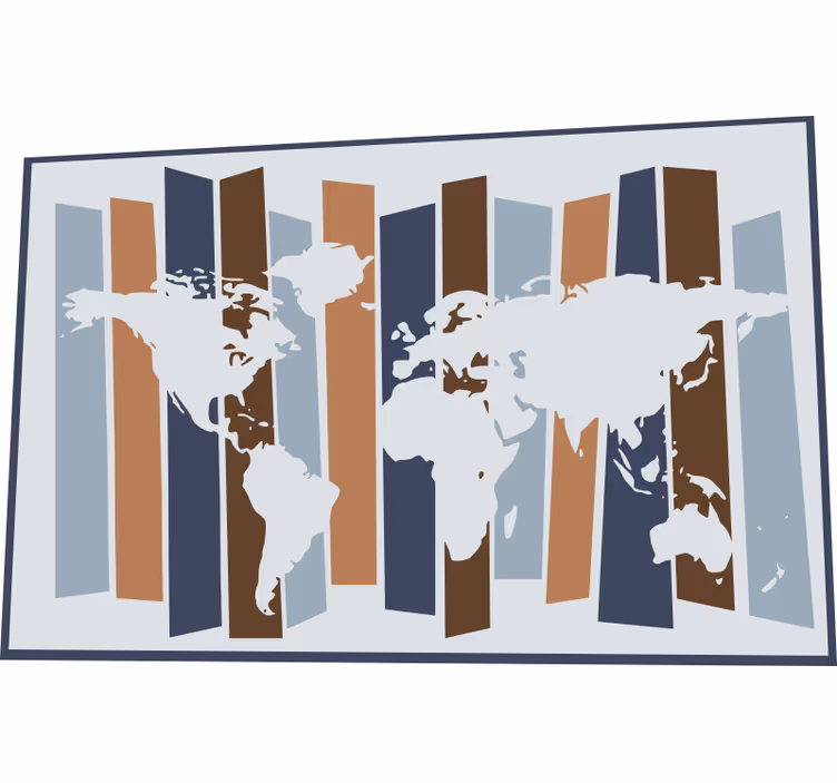 Blind kids in nordic colors - TenStickers