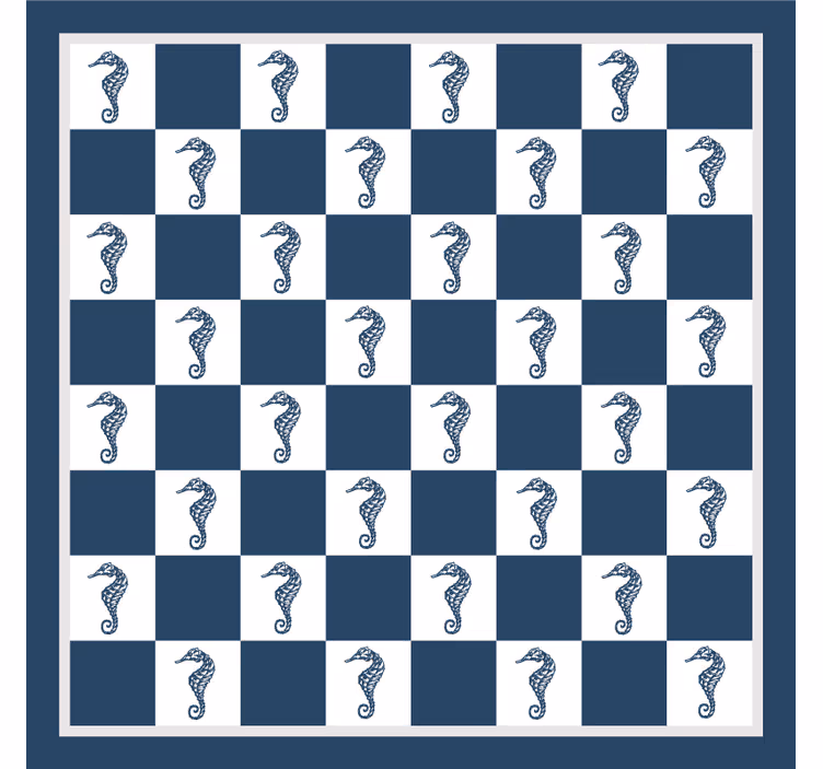 Blind kids seahorse chess board game - TenStickers
