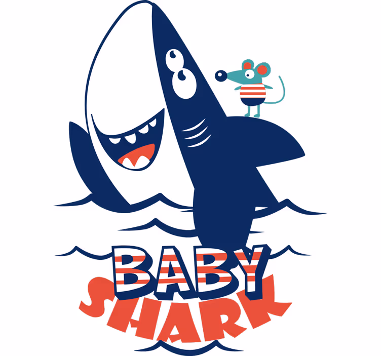 Blind kids baby shark song and storybook - TenStickers