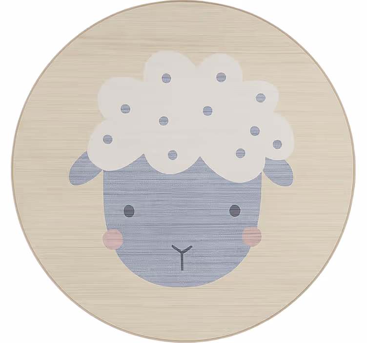 Blind kids beige baby sheep - TenStickers