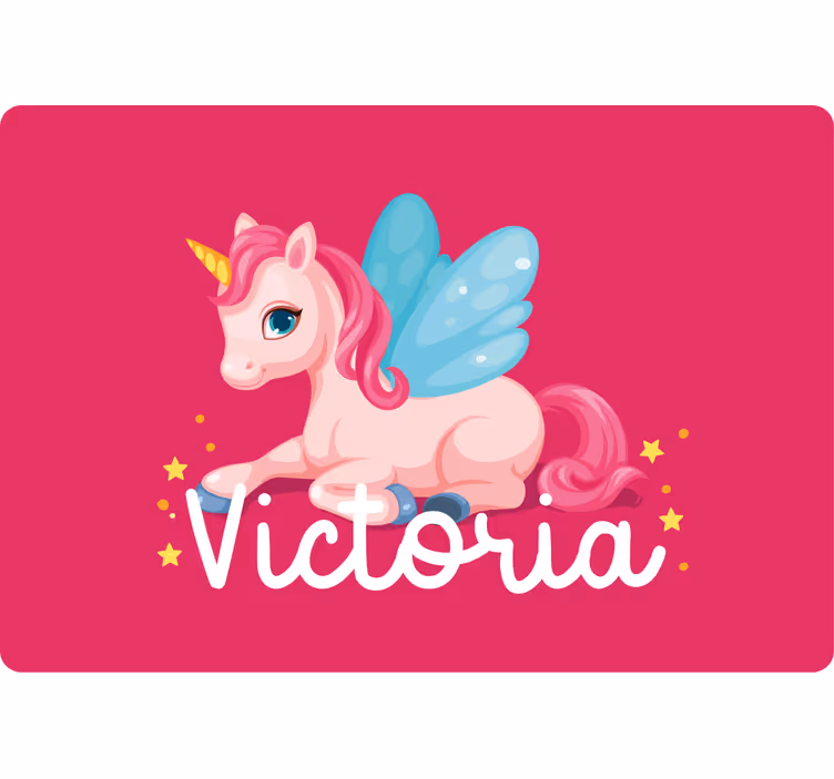 Blind kids funny pink happy unicorn - TenStickers
