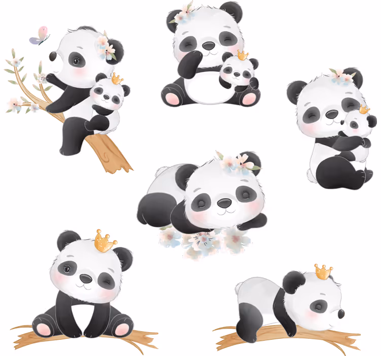 Blind kids panda adventure - TenStickers