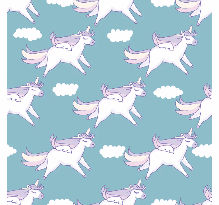 Blind kids unicorn pattern blanket - TenStickers