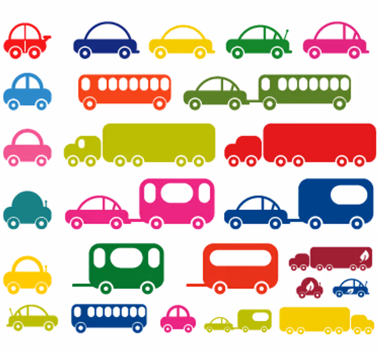 Blind kids vehicle sticker collection - TenStickers