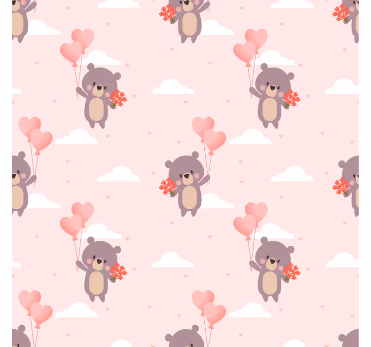 Blind kids care bears pattern - TenStickers