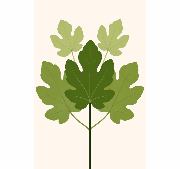 More blind flowers fig tree - TenStickers