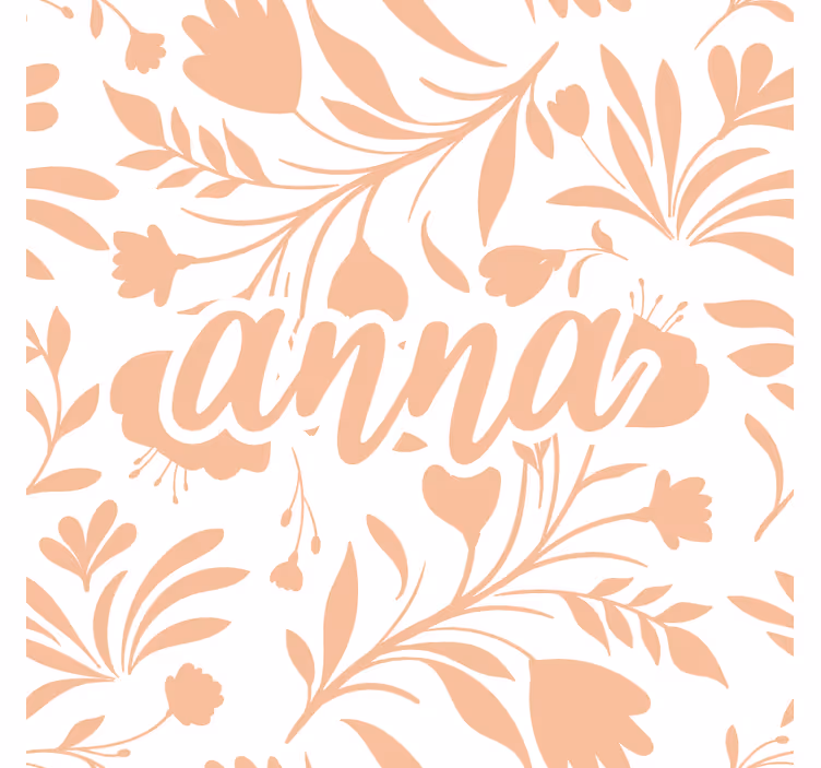 Blind kids pink vintage leaves pattern - TenStickers
