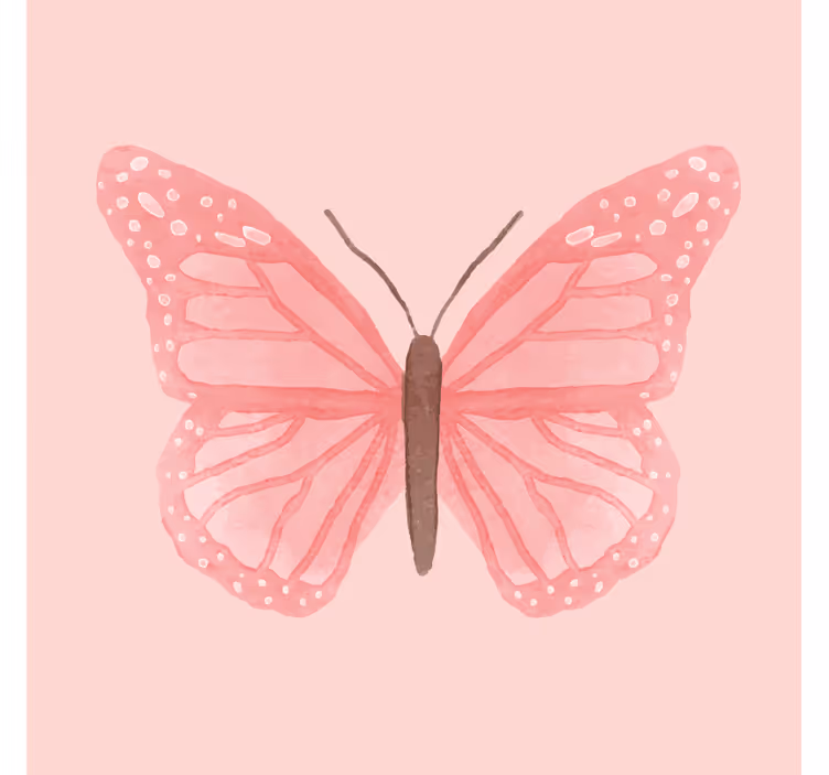 Blind kids pink tile butterflies - TenStickers