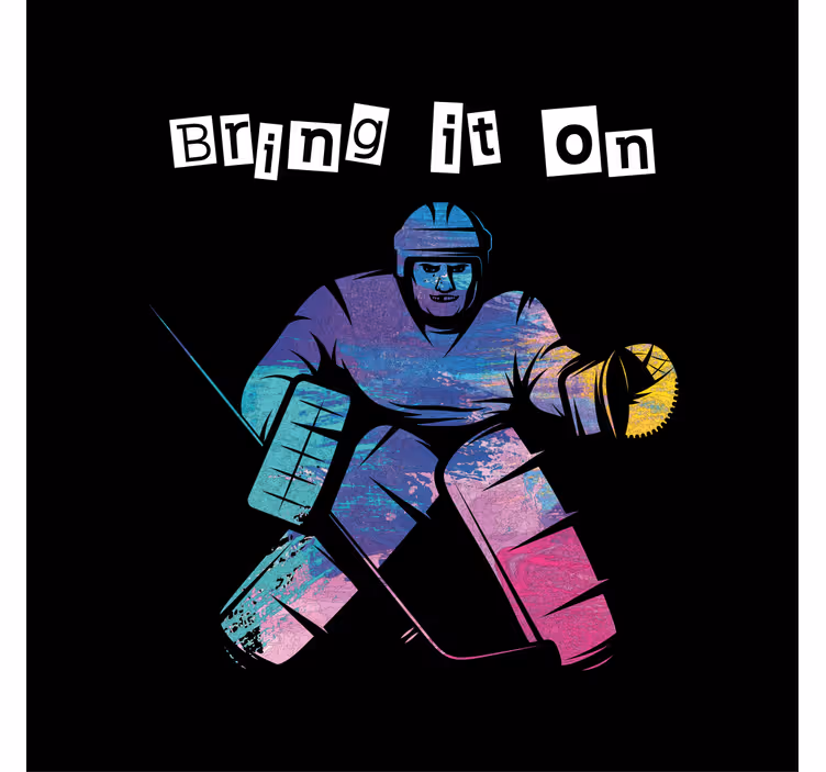 Blind kids bring it on ice hockey - TenStickers